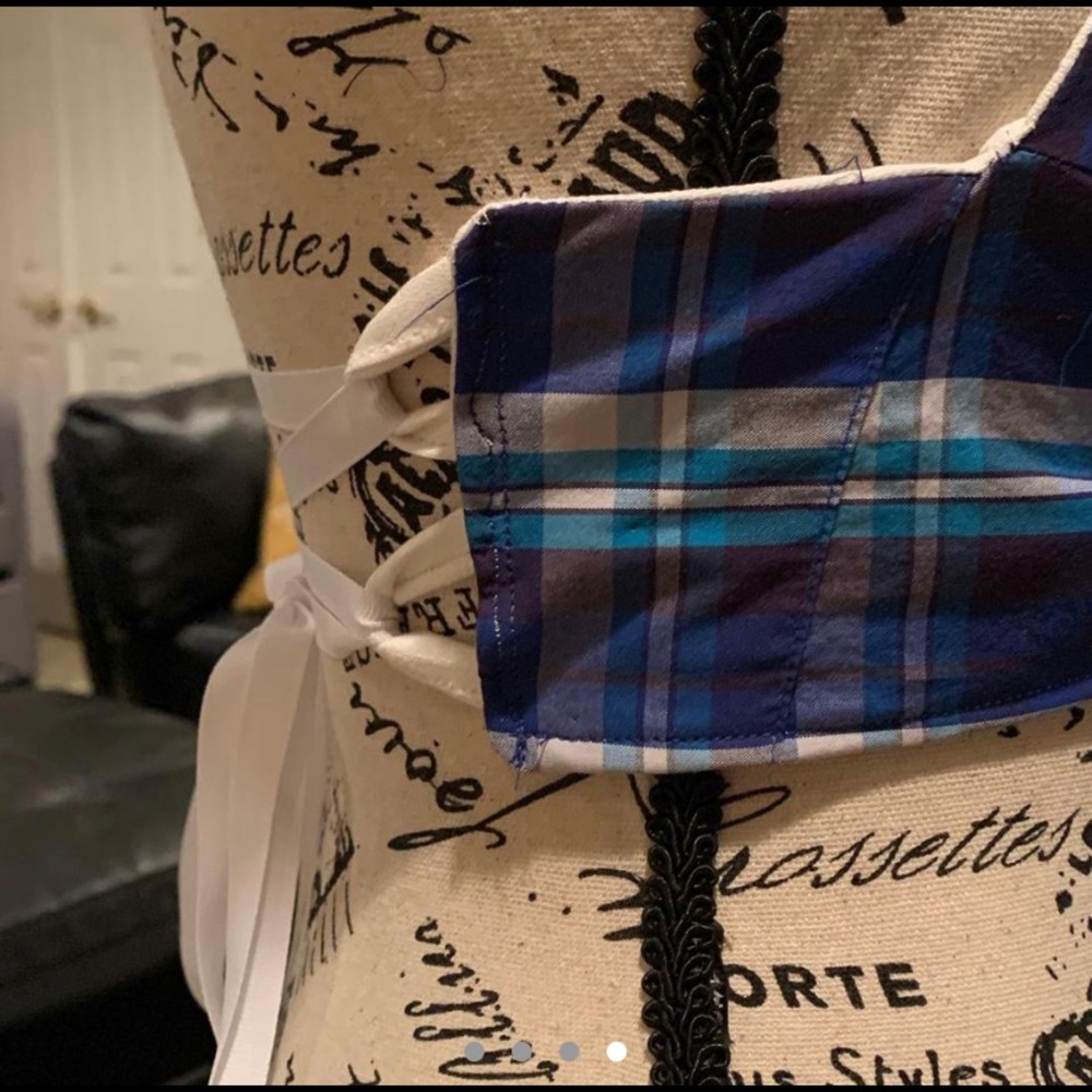 Handmade Plaid Bralette Top - Picture 4 of 4